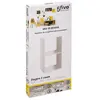 AC-DÉCO Meuble Étagère 2 cases de rangement Blanc H 67.5 cm - à poser ou mural