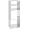 AC-DÉCO Atmosphera - Etagère rectangulaire 4 cases Mix - H. 100,5 cm - Blanc - Mix