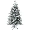 FEERIC LIGHTS & CHRISTMAS Sapin de Noël artificiel  Vert floqué enneigé qualité premium H 180 cm