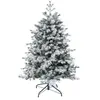 FEERIC LIGHTS & CHRISTMAS Sapin de Noël artificiel  Vert floqué enneigé qualité premium  H 210 cm