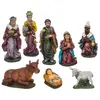 Déco de Crèche de Noël Set de 8 Santons en résine - Feeric Christmas