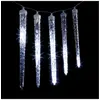 Guirlande lumineuse Rideau 10 Glaçons 81 LED Blanc froid effet goutte