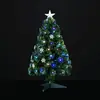 FEERIC LIGHT & CHRISTMAS Sapin fibre optique intérieur lumineux  74 led h90cm + transfo VILNIUS