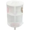 Atmosphera Créateur D'intérieur - Bibliothèque enfant ronde rose H59cm