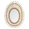 Atmosphera Créateur D'intérieur - Miroir ovale rotin 43x58cm