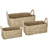 Atmosphera Créateur d'intérieur - Lot de 3 Paniers de Rangement à Anses Seagrass 36cm Naturel