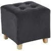 AC-DÉCO Atmosphera Créateur D'intérieur - Pouf Léandre effet velours gris