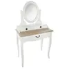 Coiffeuse "Chrysa" blanche - Blanc - Atmosphera createur d'interieur