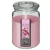 ATMOSPHERA Comptoir de la Bougie - Bougie Parfumée en Verre Couvercle 510g Rose