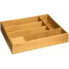 AC-DÉCO Range couverts - L 38 x l 28 x H 6,9 cm - Bambou - Marron