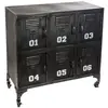 Atmosphera Etagère Design Industriel Sevin - L. 90 X H. 88 Cm - Noir