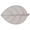 Secret de Gourmet - Set de table Feuille - 50 x 33 cm - Gris clair