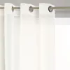 Voilage Etamine blanc ivoire 140x240cm Atmosphera Créateur D'intérieur