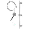 Colonne de douche avec pommeau et flexible universel - Ensemble de douche Inox