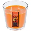 ATMOSPHERA Bougie parfumée aux fruits exotiques - 13,5 x 12,5 cm - Verre - Orange