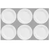 AC-DÉCO Secret De Gourmet Lot De 6 Assiettes À Dessert Rondes - D 20 Cm - Blanc