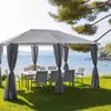 HESPERIDE Toile de toit pour la tonnelle Santorini 3 x 4 m Ardoise - Hespéride