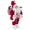 FEERIC LIGHT & CHRISTMAS Père Noël traditionnel en habit rouge et fourrure blanche H 60 cm