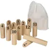 BeToys Jeu De Quille Nordique Lancer Et Adresse 2-4 Joueurs Jeu Educati