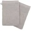 Atmosphera Créateur D'intérieur - Lot de 2 gants de toilette gris taupe 15x21cm