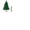 Féeric lights & Christmas Sapin de Noël CRYSTAL vert 210 cm de hauteur