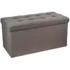 EMINZA Atmosphera Banquette Coffre Pliable Lysandre - L. 76 X H. 38 Cm - Gris