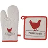 Gant manique poule multicolore H30cm - Atmosphera créateur d'intérieur
