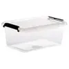 5five - boîte en plastique transparente "clip n box" 4,5l