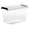 Five Boîte de rangement en plastique transparent avec roulettes Clip N' Box 6,5 L