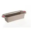 Paris Prix Moule à cake en silicone - MARQUE - A cake - Armature rigide - Gris - 30x13 cm