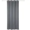 Atmosphera Lot de 2 rideaux occultants - 135x240 cm - Gris foncé