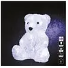 Feeric Christmas Décoration Lumineuse Ours Assis 16 Led Blanc Froid H 20 Cm
