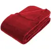 JJA - Plaid microfibre rouge 180x230cm - Atmosphera créateur d'intérieur