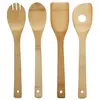 Aucune Lot de 4 cuillères de cuisine - Bambou