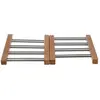 Aucune FIVE Simply Smart - Dessous de Plat Extensible Bambou & Inox 35cm Gris