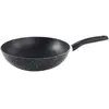 Wok 28cm Aluminium Forge Effet Pierre Tous Feux Dont Induction