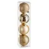 Anders Fééric Lights and Christmas - Lot de 4 Boules de Noël Colorama 8cm Or