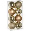 FÉÉRIC LIGHTS AND CHRISTMAS Créateur d'intérieur - Lot de 8 Boules de Noël Colorama 7cm Or