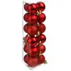 Atmosphera Déco de sapin Lot de 18 Boules de Noël  D 3 cm - Rouge
