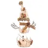 Décoration de Noël en bois bonhomme Terre sauvage - Beige