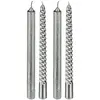 BUT Chandelles X4 argent H. 25 cm Argenté