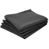 Ac-Deco Lot de 4 serviette de table en coton - L 40 cm x l 40 cm - Gris