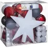 Feeric lights & christmas - Kit de Sapin Ferme aux sapins 44 pièces Blanc/Rouge