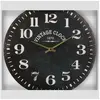 Horloge - ATMOSPHERA - D38 cm - Bois MDF - Noir - Décoration murale