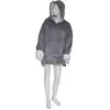 Atmosphera Créateur D'intérieur - Plaid sweatshirt à capuche gris l-xl