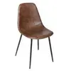 AC-DÉCO Atmosphera Créateur D'intérieur - Chaise Vladi marron effet cuir