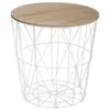 Atmosphera Créateur D'intérieur - Table d appoint Kumi blanc D40cm