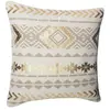 ATMOSPHERA Créateur d'intérieur - Housse de Coussin Etnik Gold 40x40cm Lin