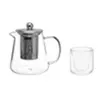 Secret de Gourmet - Théière verre 80cl L, 15,5 x l, 12 x H, 15 cm Verre