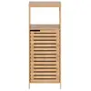 Meuble bas salle bain 1 porte 1 niche bambou Sicela - Bambou - 5five